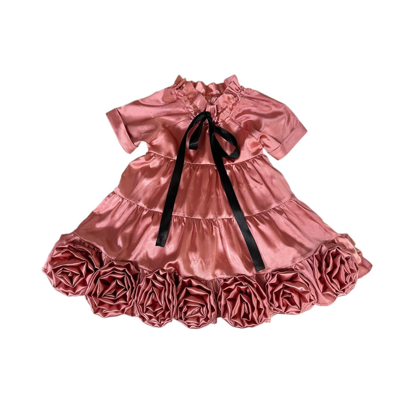 Satin Rose Dress