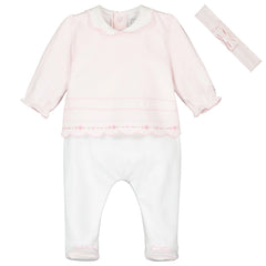 Betty Baby Girls Babygrow & Hairband Set