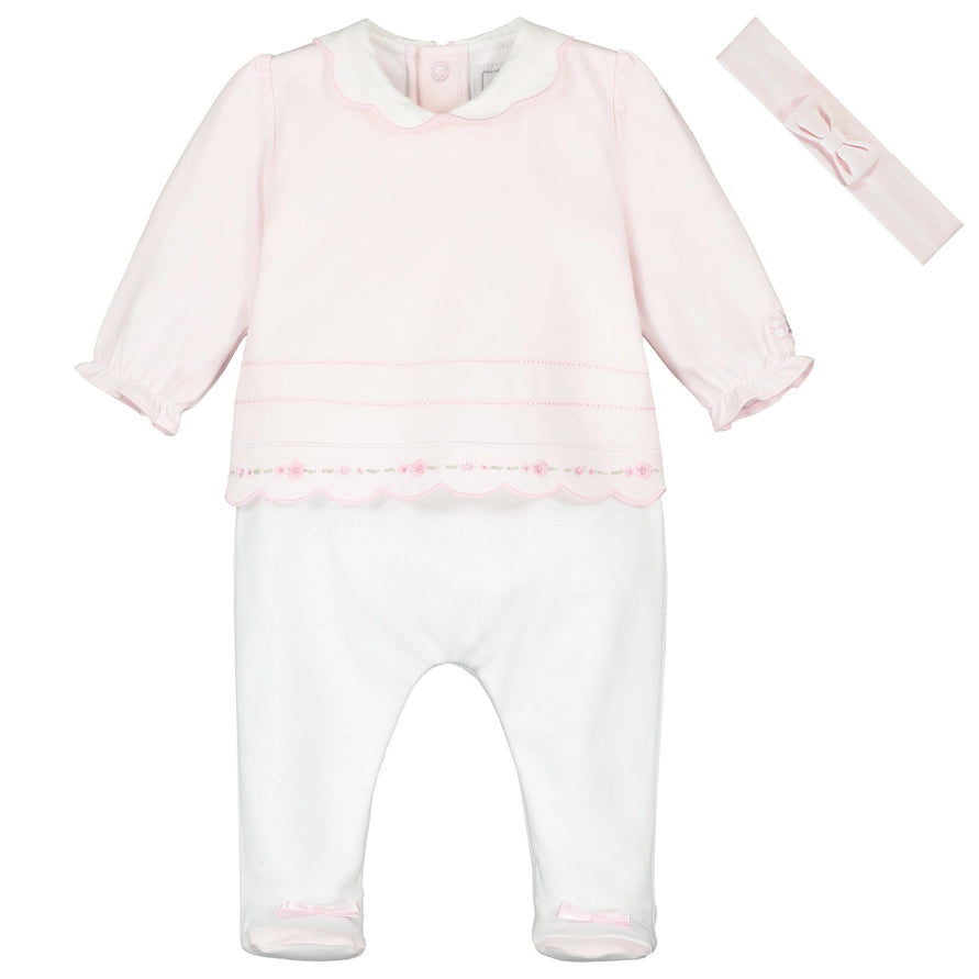 Betty Baby Girls Babygrow & Hairband Set