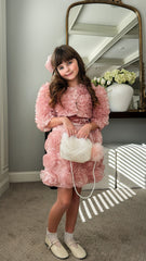 Vivian Dusty Pink Ruffle Organza Jacket - Petite Maison Kids