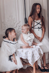Jackie White Tulle Romper