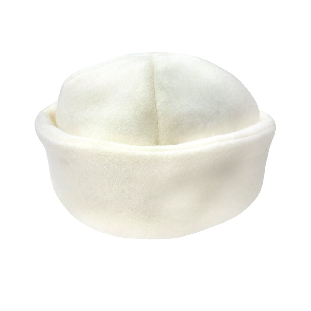 Klara Ivory Wool Girls' Boater Hat