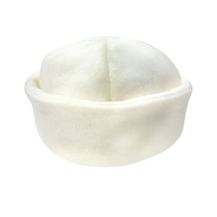 Klara Ivory Wool Girls' Boater Hat