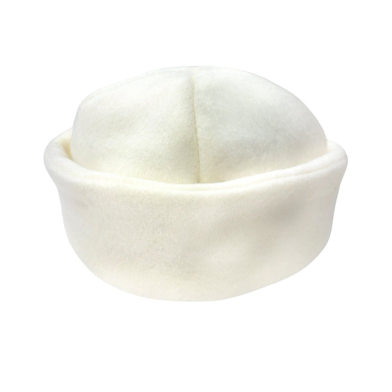 Klara Ivory Wool Girls' Boater Hat