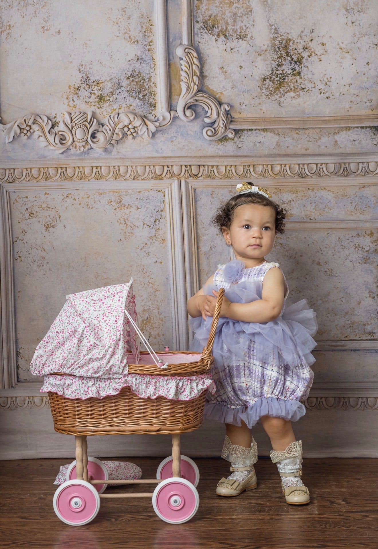 Violet Tweed and Tulle Romper - Petite Maison Kids