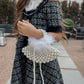 Olivia Pearl Feather Handbag