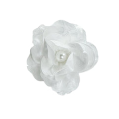 Alex White Flower Hair Clip