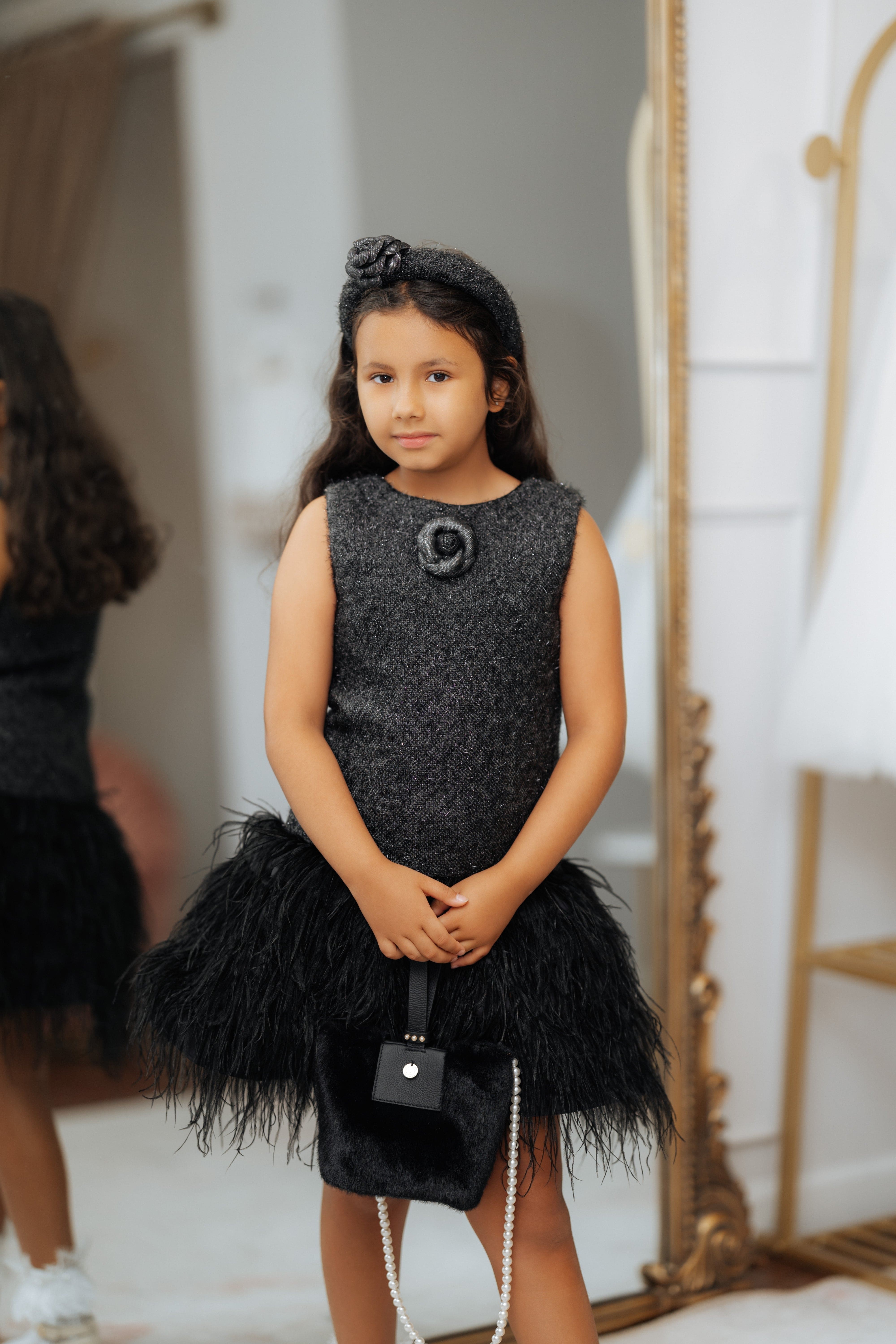 Black Swan Feather Dress