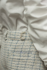 Iris Blouse and Tweed Shorts Set