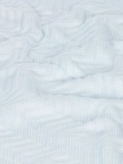 Celeste Baby Blue Knitted Cotton Blanket