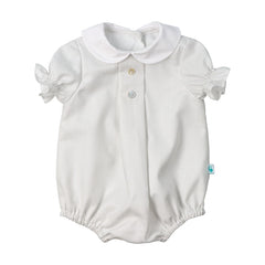Ashy Peter Pan Collar Ceremony Romper