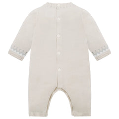 Kristian Boys Stone Teddy Knit All in One & Hat Set