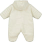 Ivory Fleece Baby Pramsuit