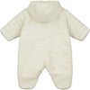 Ivory Fleece Baby Pramsuit