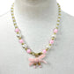 Pink Ballerina Pearl Bracelet and Necklace Set