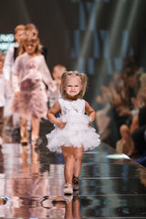 Poppy White Quilted Romper