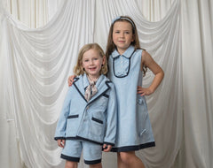 Terry Baby Blue Boys' Blazer - Petite Maison Kids