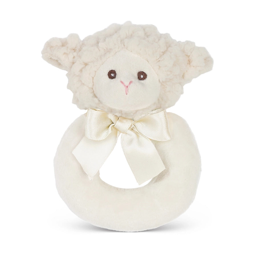 Lil’ Lamby Plush Lamb Ring Rattle