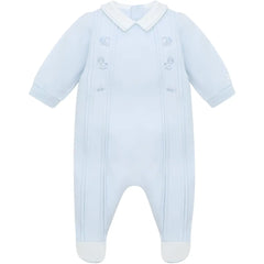 Lewis Boys Blue Toy Embroidery Babygrow