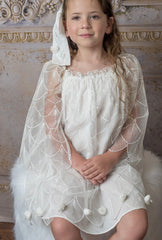 Faith White Scallop Dress