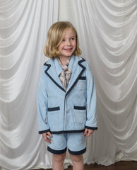 Terry Baby Blue Boys' Blazer - Petite Maison Kids