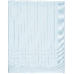 Gino Blue Knit Baby Blanket