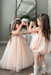 Jackie Peach Dress - Petite Maison Kids