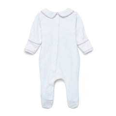 Poppy Smocked Footie — Pima Cotton Baby Girl Footie
