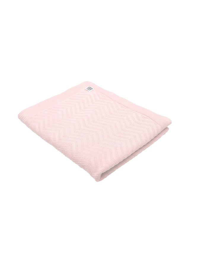 Pink Delta Cotton Knit Baby Blanket