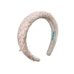 Heather Pink Tweed Headband - Petite Maison Kids