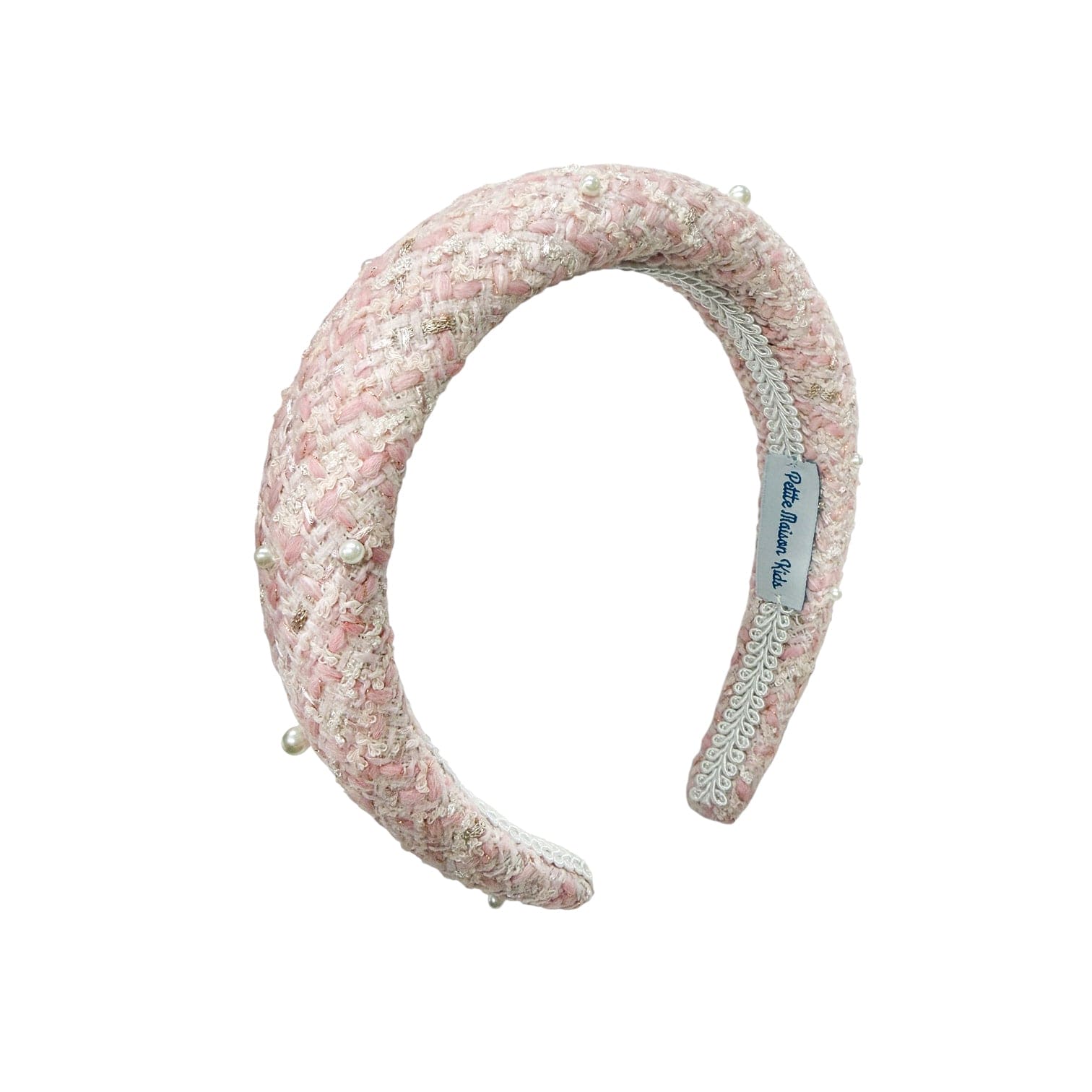 Heather Pink Tweed Headband - Petite Maison Kids