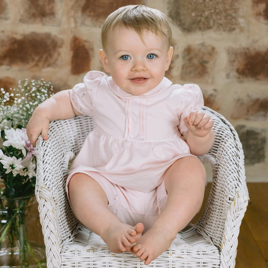 Judy Pink Girls Pretty Top and Shorts Set