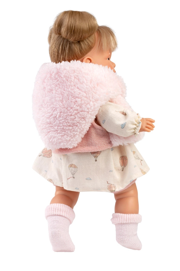 Soft Body Baby Doll Mercedes — 15 in Doll with Fleece Vest & Scarf