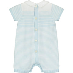 Fabian Blue Knitted Boys Romper