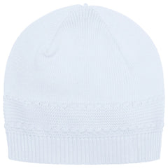 Kaleb Boys Blue Knitted All in One & Hat Set