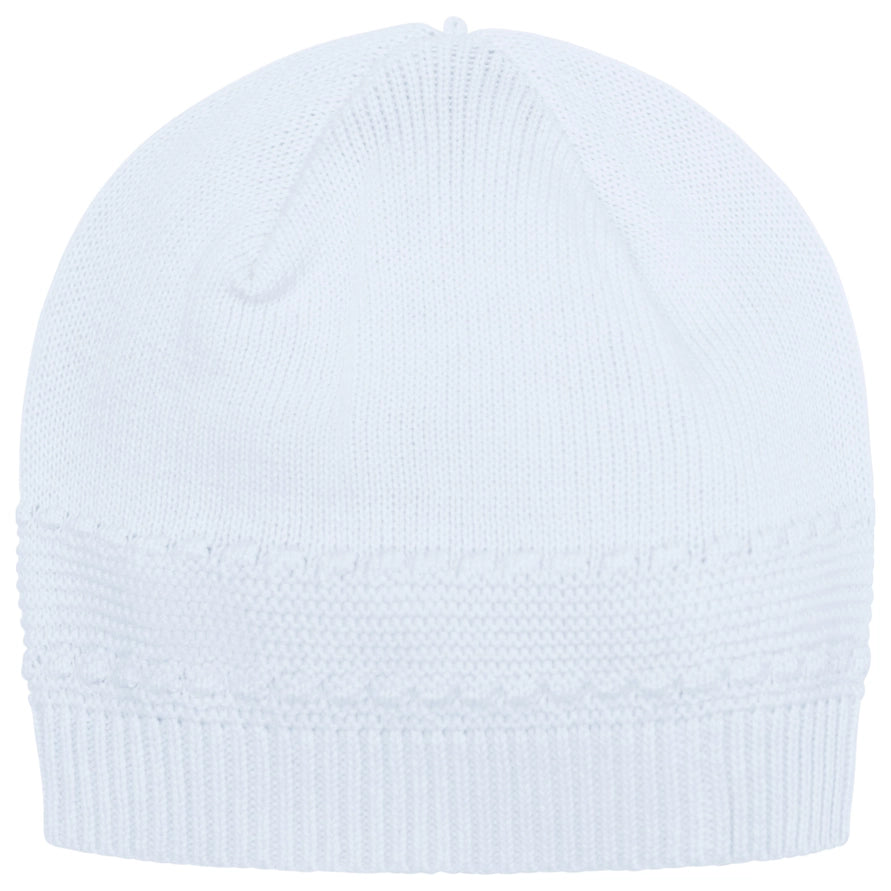 Kaleb Boys Blue Knitted All in One & Hat Set