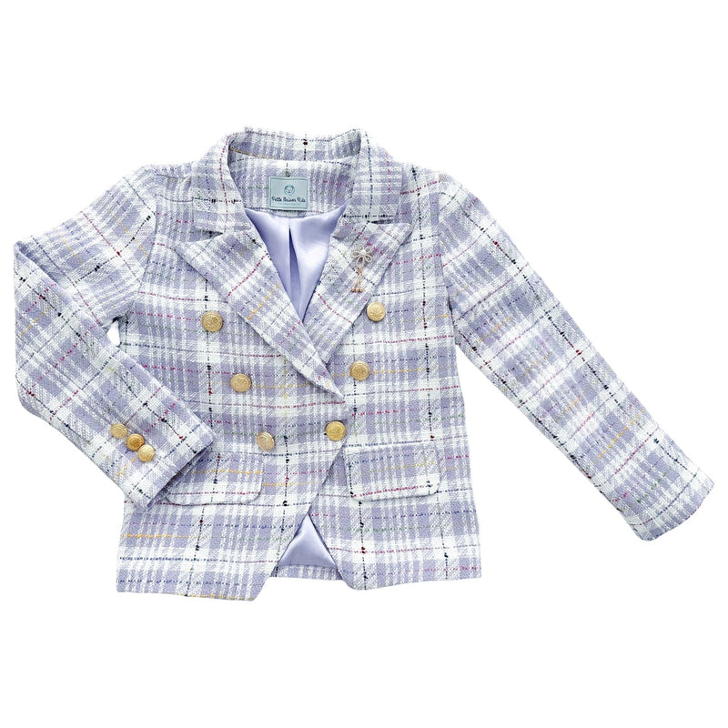 Violet Tweed Girls Blazer