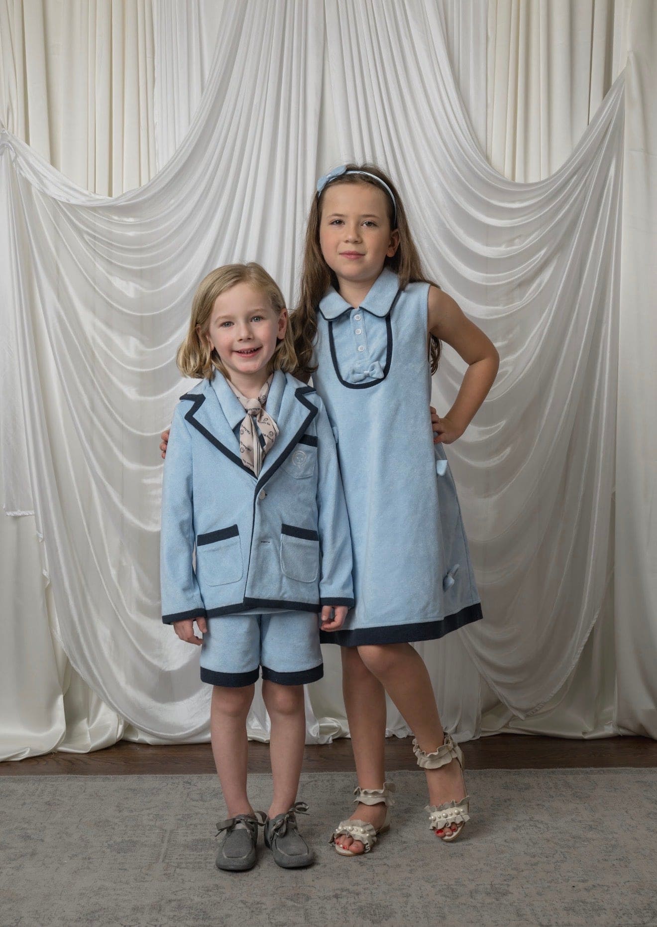 Terry Baby Blue Boys' Blazer - Petite Maison Kids