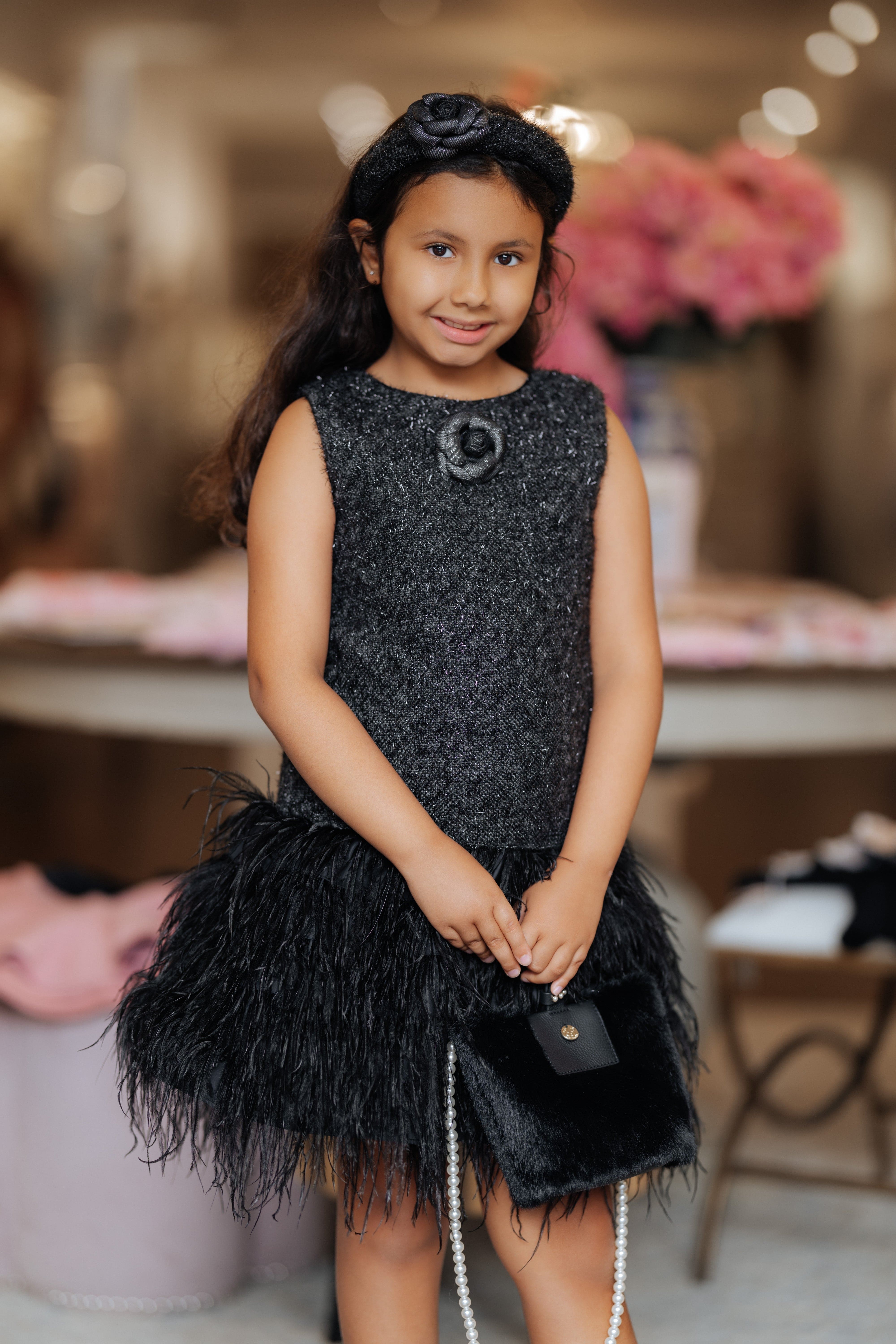 Black Swan Feather Dress