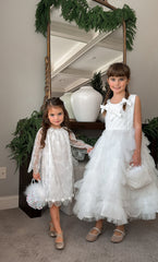 Sequin Feather Hand Bag - Petite Maison Kids