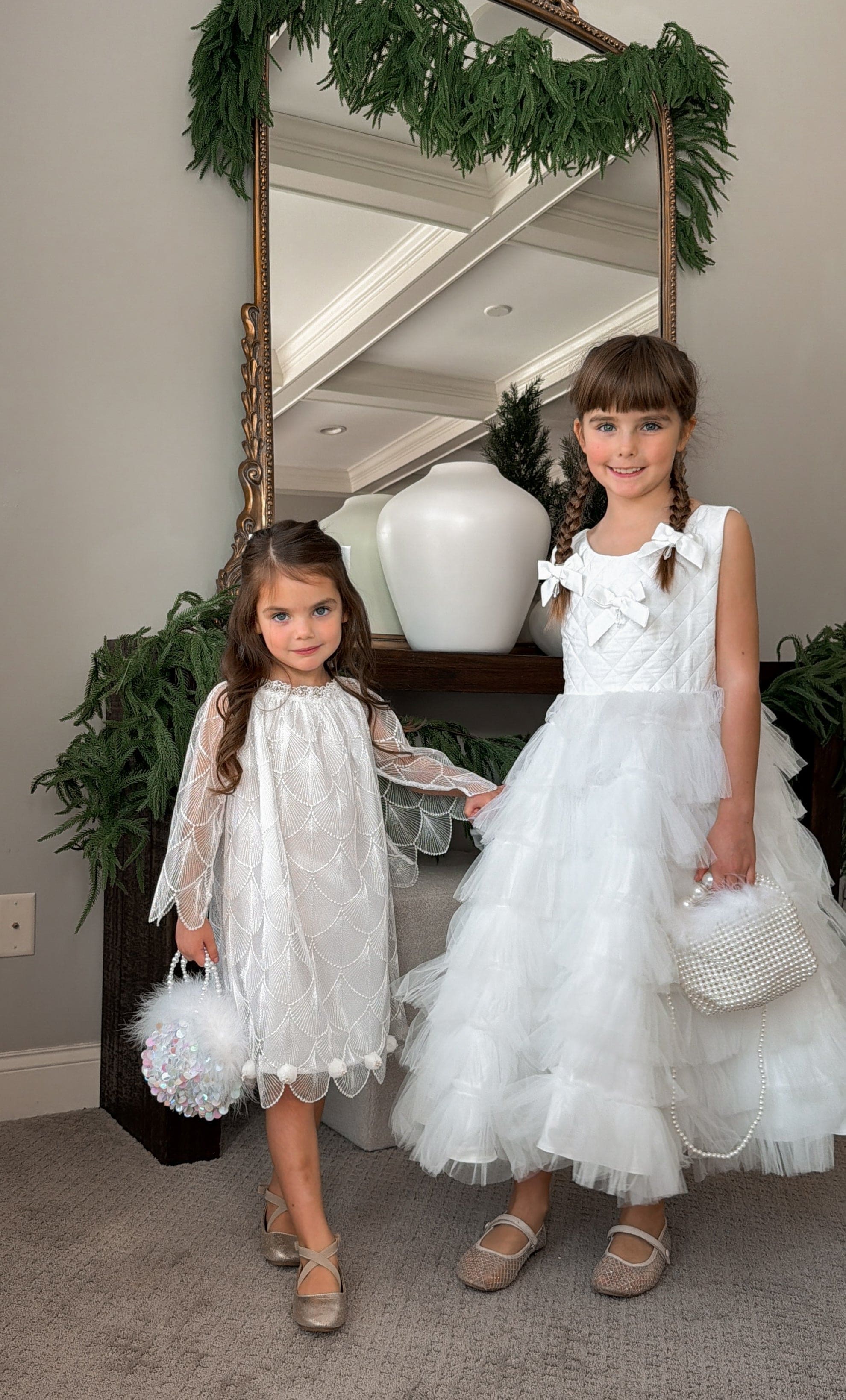 Sequin Feather Hand Bag - Petite Maison Kids