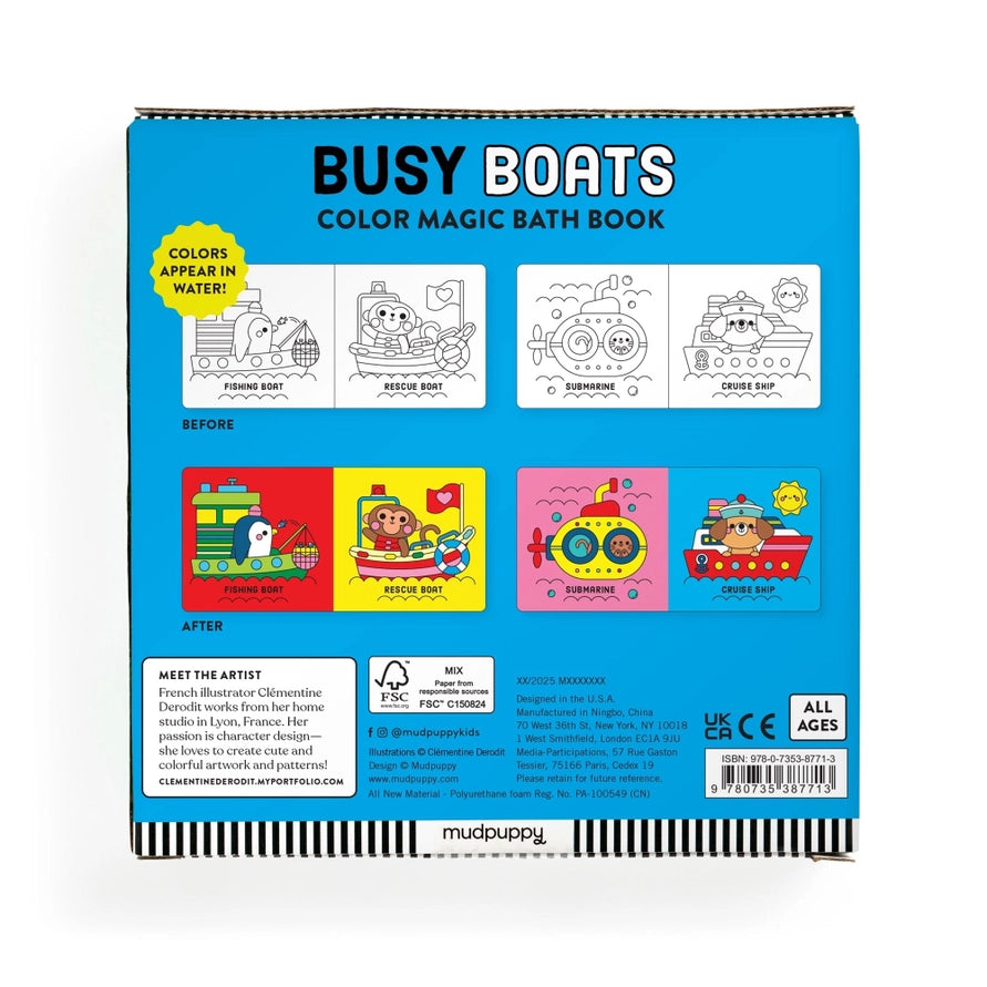 Busy Boats Color-Changing Bath Book