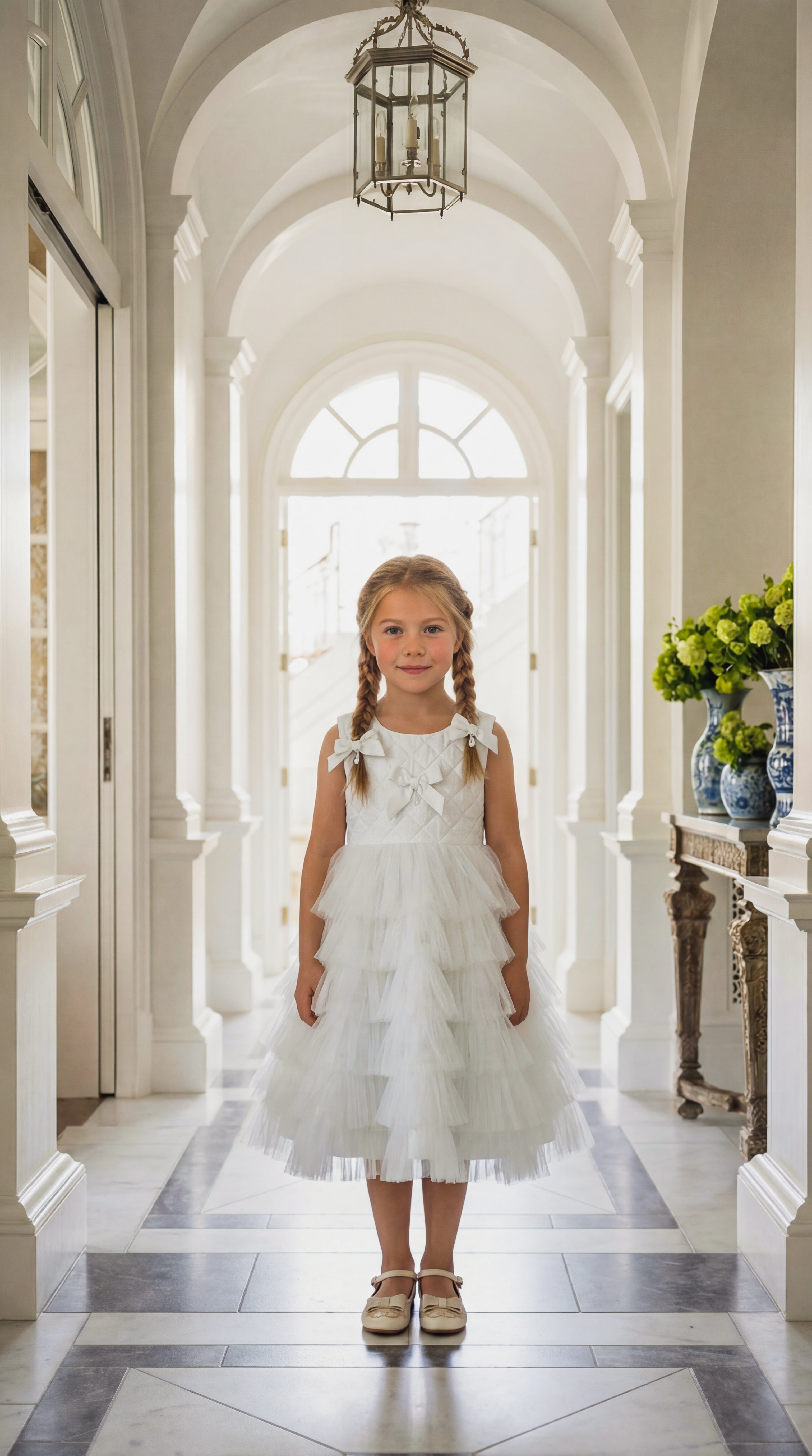 Poppy White Quilted Dress