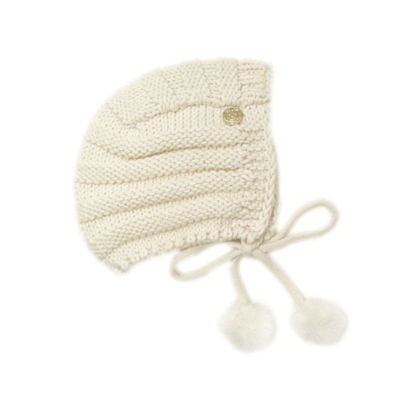 Oatmeal Organic Cotton Knit Bonnet