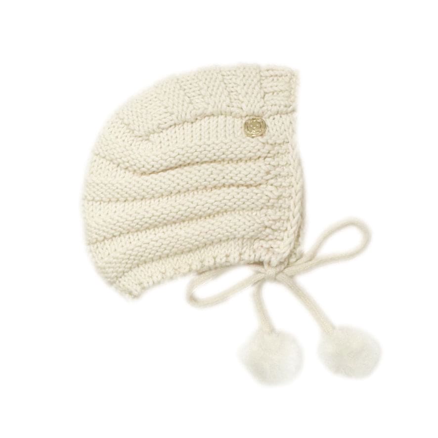 Oatmeal Organic Cotton Knit Bonnet