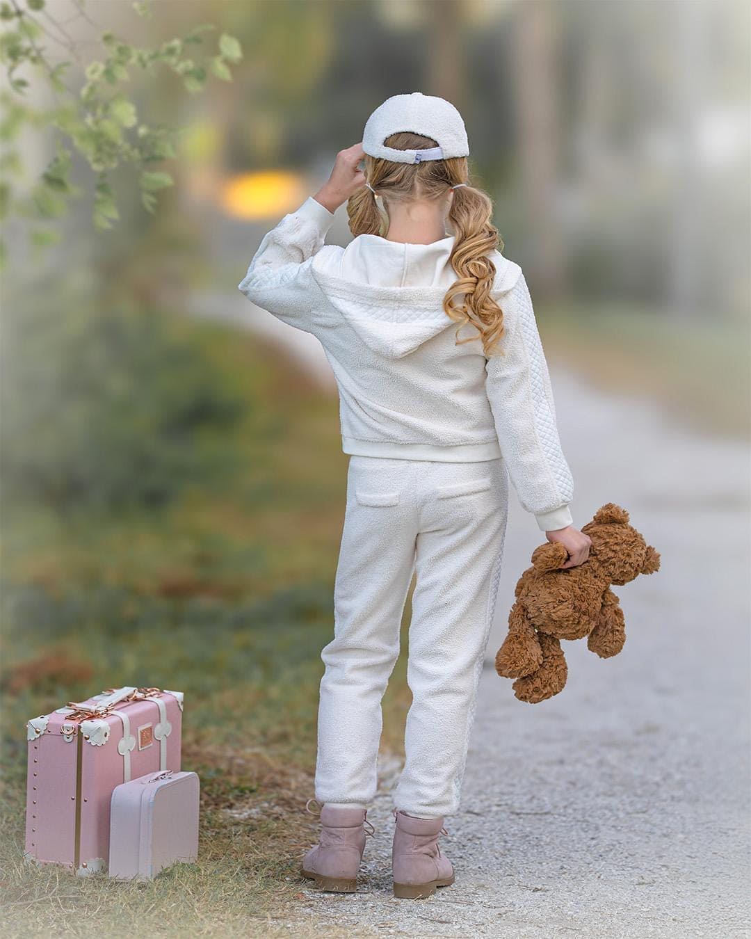 White Teddy Track Suit