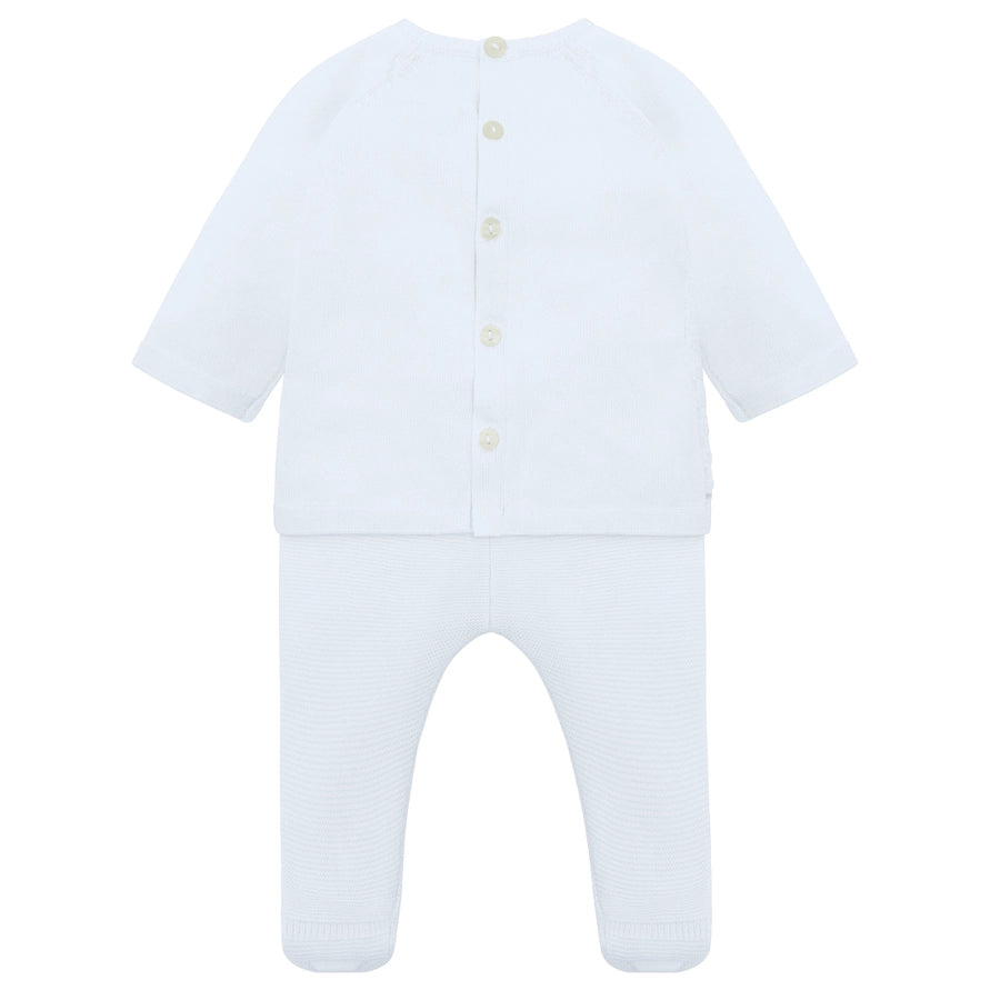 Karl Boys Blue Knitted Outfit & Hat Set
