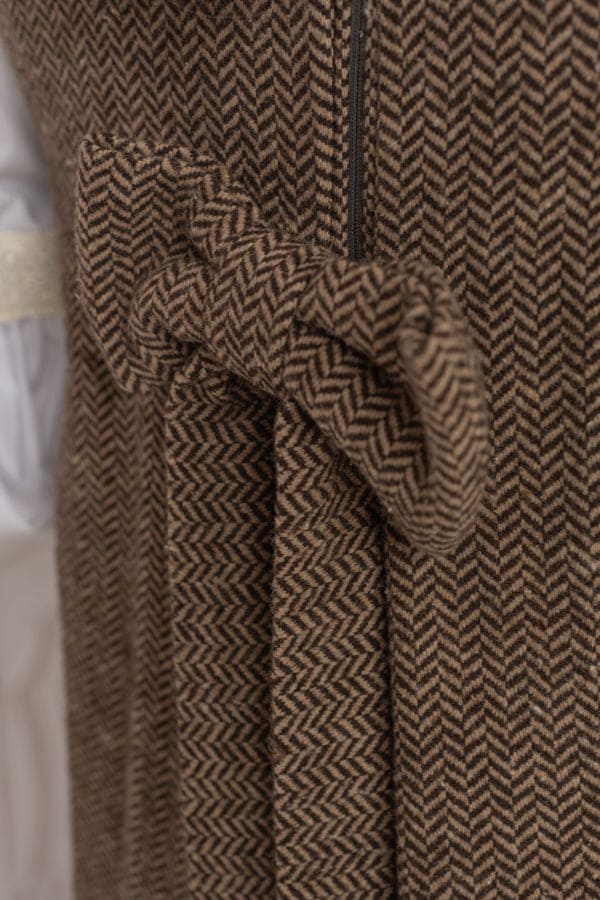 Herringbone Tweed Mom Dress