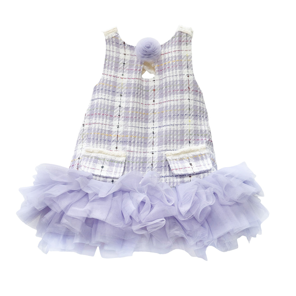 Violet Tweed and Tulle Dress - Petite Maison Kids