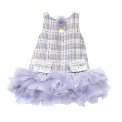 Violet Tweed and Tulle Dress - Petite Maison Kids